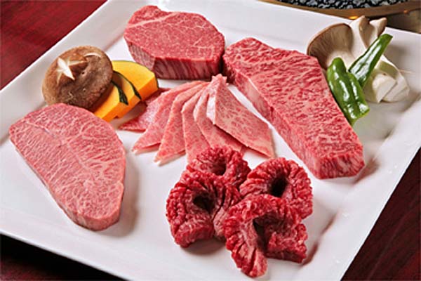 極上サーロインステーキ、和牛極上ヒレ肉、極上カルビ等