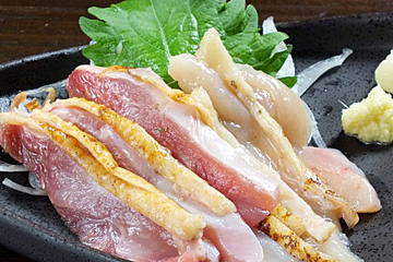 さつま鶏お刺身2種盛り(モモ・ムネ)