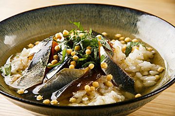 ウルメイワシの漬け茶漬け