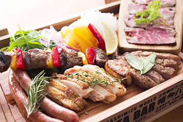 藁焼き「肉」の盛り合わせ