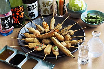 串かつ盛り合わせ