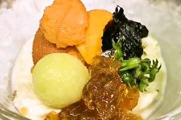 生うにと浅草海苔江戸湯葉冷やし椀
