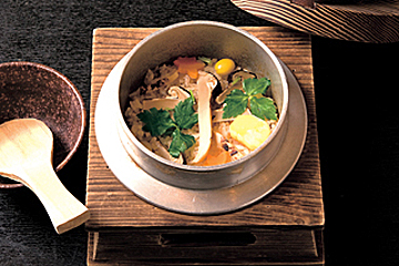 「松茸釜めし」(1200円)