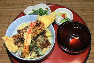 九州産天然活〆穴子天丼