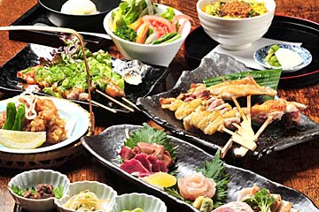 名古屋コーチン串コース(8品・飲み放題付)