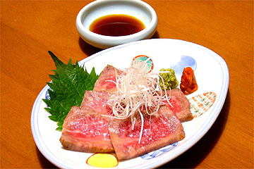 牛肉刺身