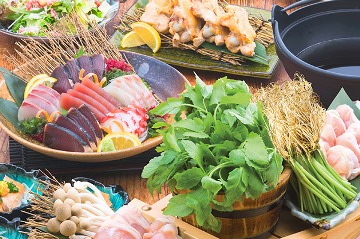 セリ鍋と冬の味わいコース