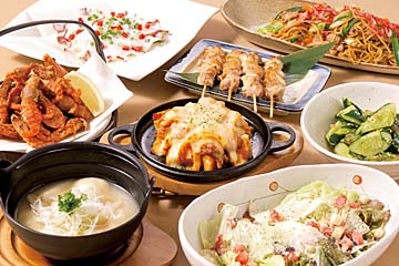 村の人気者コース(8品・飲み放題付)