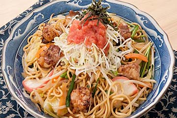 名物!明太もつ焼きそば