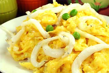 シラウオと玉子炒め