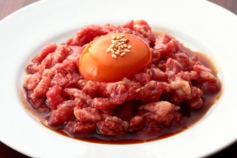 「NO MEAT,NO LIFE.2nd.(ノーミート ノーライフ セカンド)」の絶品「黒毛和牛のユッケ」 「NO MEAT,NO LIFE.2nd.(ノーミート ノーライフ セカンド)」の絶品「黒毛和牛のユッケ」