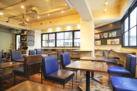 「cafe pause」の店内 「cafe pause」の店内