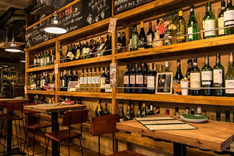 「wine no Ruisuke るいすけ2号店」店内 「wine no Ruisuke るいすけ2号店」店内