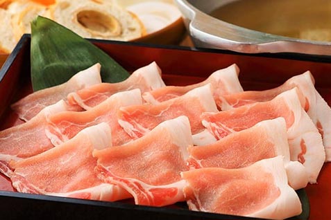 「しゃぶしゃぶ すき鍋 おもき 銀座店」の「松坂豚のたれしゃぶ 「しゃぶしゃぶ すき鍋 おもき 銀座店」の「松坂豚のたれしゃぶ