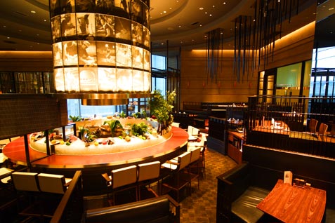 「美食米門 梅田」の店内