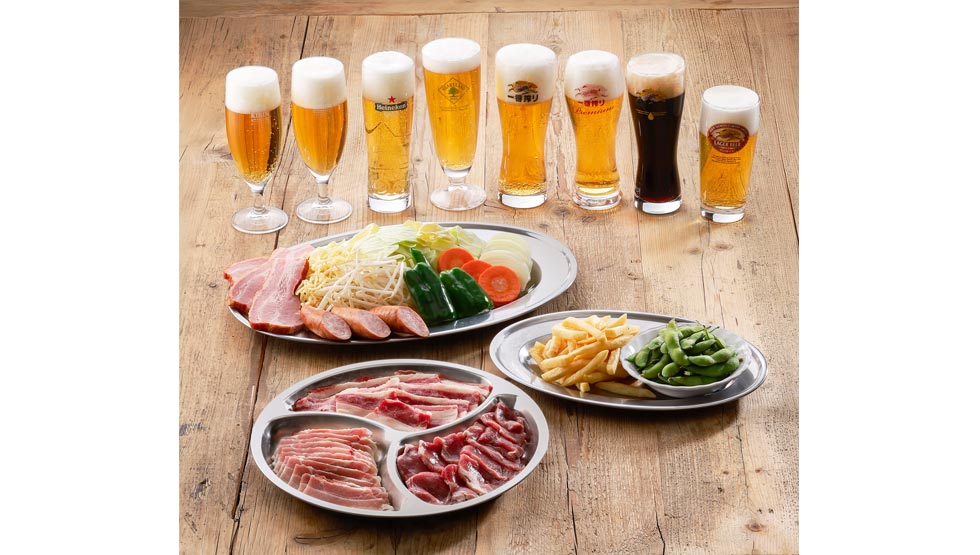 『森のビアガーデン 2026』の「バーベキュー飲み食べ放題」